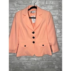 Size 6 Tahari Peach Blazer